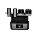 MOVISUN Mi F1 Negro – Micrófono Inalámbrico Dual con Estuche Digital, ANC -21h