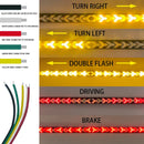 Tira de luz LED para puerta trasera de coche y camión  12V 24V
