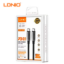 CABLE DE CARGA RAPIDA LDNIO USB-C A USB-C 240W 1M (LC921C)