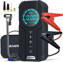 Arrancador de auto 5 En 1 -inflador de llanta -batería portátil de 8000 mAh, linterna y luz de emergencia