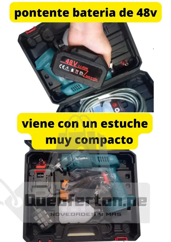 Pistola de Lavado de Alta Presión Recargable 48V