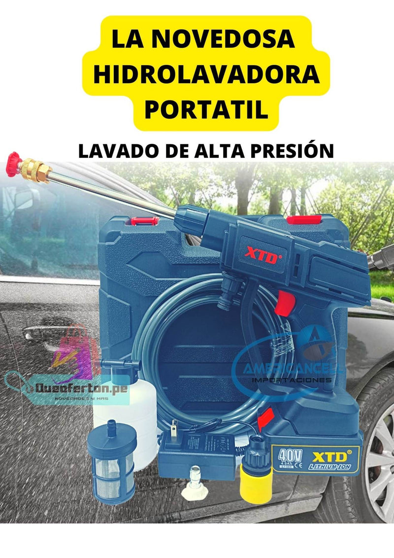 Hidrolavadora Inalámbrica Portatil 48V Incluye Maletin MARCA XTD con garantia