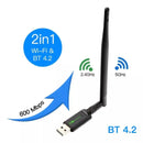 Adaptador USB SEISA 4515AC – WiFi Doble Banda 2.4G/5.8G + Bluetooth 4.2 con Antena 360°