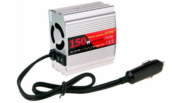INVERSOR DE VOLTAJE 12V A 220V + USB 150W
