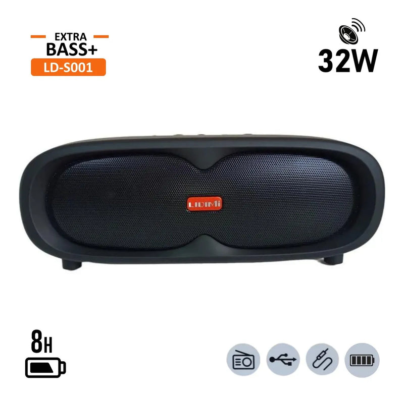 Parlante Lidimi Ld-s001 32w Bluetooth/usb/radio/fm Negro Negro