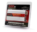 Inversor De Corriente 500w Para Auto 12v A 220v Dc A Ac