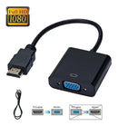 Adaptador Cable Hdmi A Vga + Jack Audio 1080