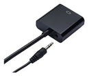 Adaptador Cable Hdmi A Vga + Jack Audio 1080