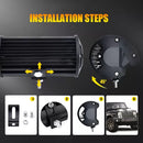 Neblinero Led Barra 120w Dual Color 120w Auto/camioneta