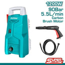 HIDROLAVADORA MARCA TOTAL 1200W 90BAR ALTA PRESION LAVA CARRO