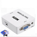 Adaptador Mini Convertidor VGA a HDMI 1080P para PC o Notebook