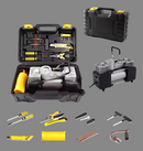Inflador De Llanta Compresor Doble Piston 12v Auto Camioneta + kit de reparaciòn de llantas+MALETIN+ENVIO GRATIS