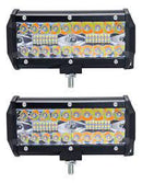 Neblinero Led Barra 120w Dual Color 120w Auto/camioneta