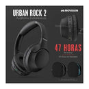 Audifonos Movisun Urban Rock 2 Bass Boost Diadema Negro + estuche