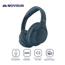 Audifonos Movisun Urban Rock 2 Bass Boost Diadema Negro + estuche