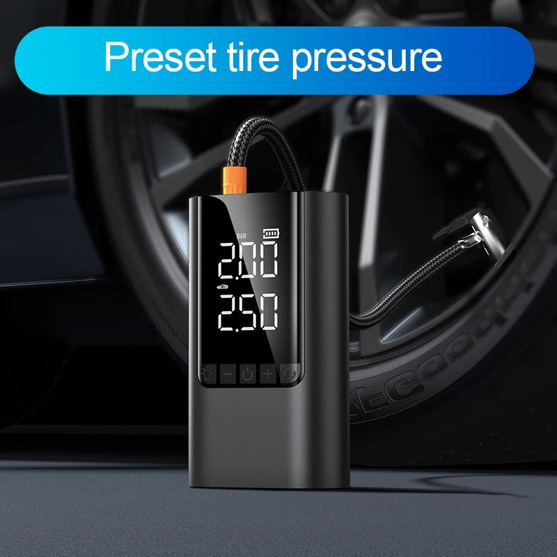 arrancandor, compresor de aire,cargadorportatil y linterna de emergencia para vehiculo, moto