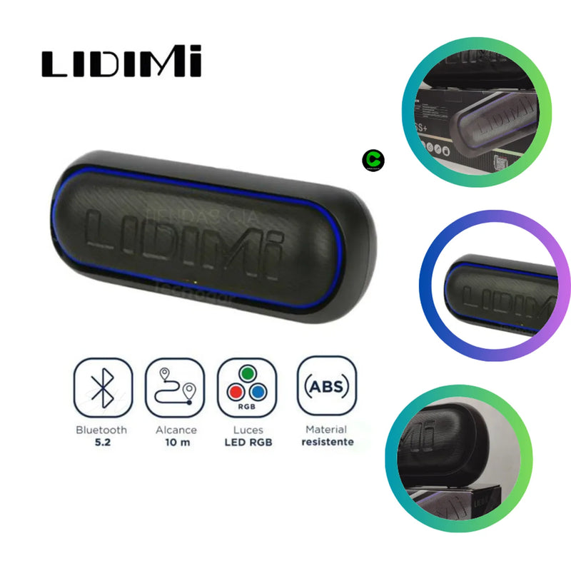 Parlante Portátil Lidimi 44W BASS+ RGB Dinámico LD-S007AC